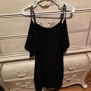 EUC black dress with chain design ⛓️